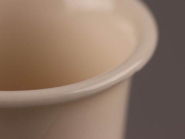 煎茶道具 清風与平 造 在銘 白磁 巾筒 時代物 極上品 初だし品 C4695の画像6