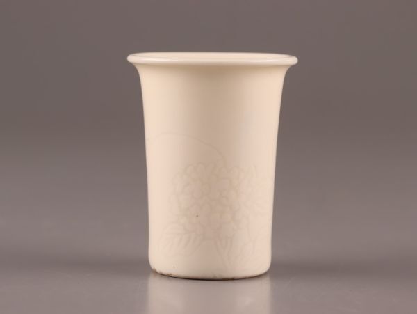 煎茶道具 清風与平 造 在銘 白磁 巾筒 時代物 極上品 初だし品 C4695の画像5