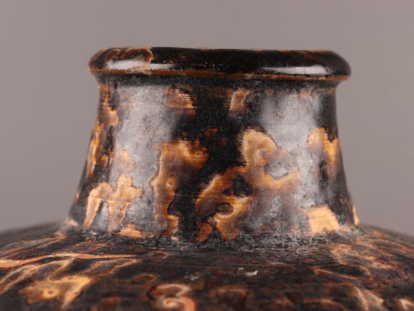中国古玩 唐物 宋代 天目釉 花瓶 時代物 極上品 初だし品 C4897の画像6