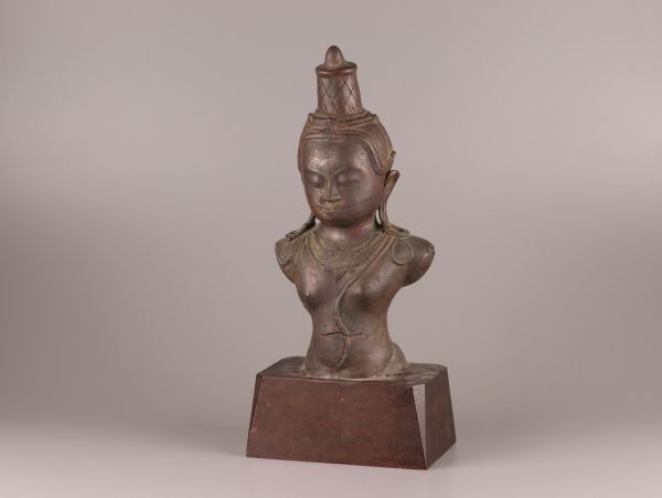 中国古玩 唐物 仏教美術 古銅造 仏像 時代物 極上品 初だし品 C4946_画像2