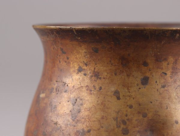 煎茶道具 古銅造 建水 こぼし 時代物 極上品 初だし品 C5101_画像8