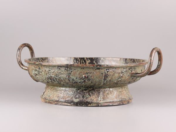 中国古玩 唐物 青銅器 水盤 時代物 極上品 初だし品 C5221_画像3