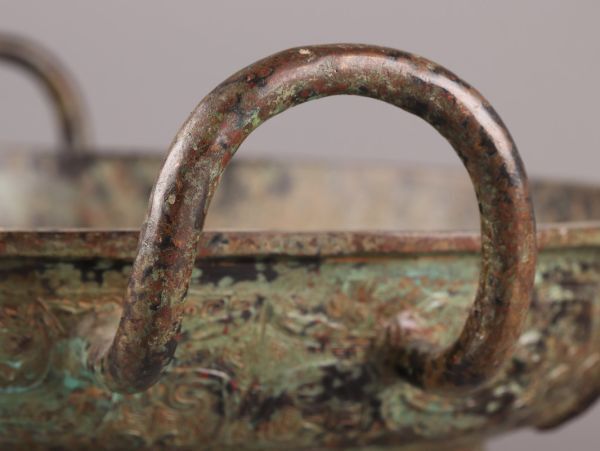 中国古玩 唐物 青銅器 水盤 時代物 極上品 初だし品 C5221_画像9