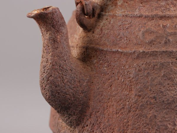 煎茶道具 光玉堂造 名人造 銅製蓋 胴在印 時代鉄瓶 時代物 極上品 初だし品 C5207_画像5