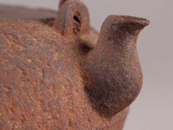 煎茶道具 龍文堂造 銅製蓋 泰山堂造 胴在印 時代鉄瓶 時代物 極上品 初だし品 C5272_画像5