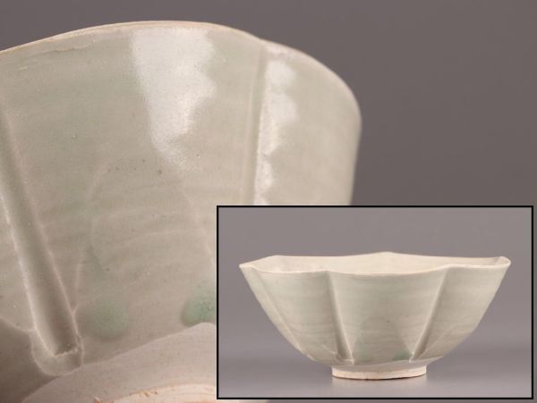 中国古玩 唐物 宋代 青磁 鉢 時代物 極上品 初だし品 C5251の画像1
