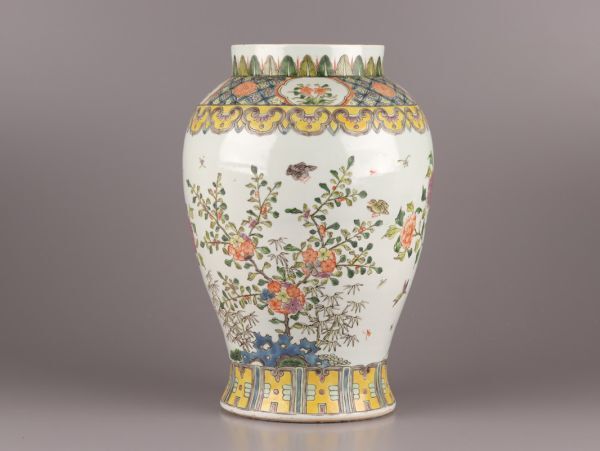 中国古玩 唐物 清代 大清光緒年製 款 粉彩 花瓶 時代物 極上品 初だし品 C5296の画像4