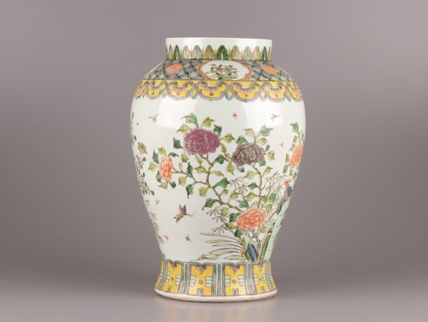中国古玩 唐物 清代 大清光緒年製 款 粉彩 花瓶 時代物 極上品 初だし品 C5296の画像5