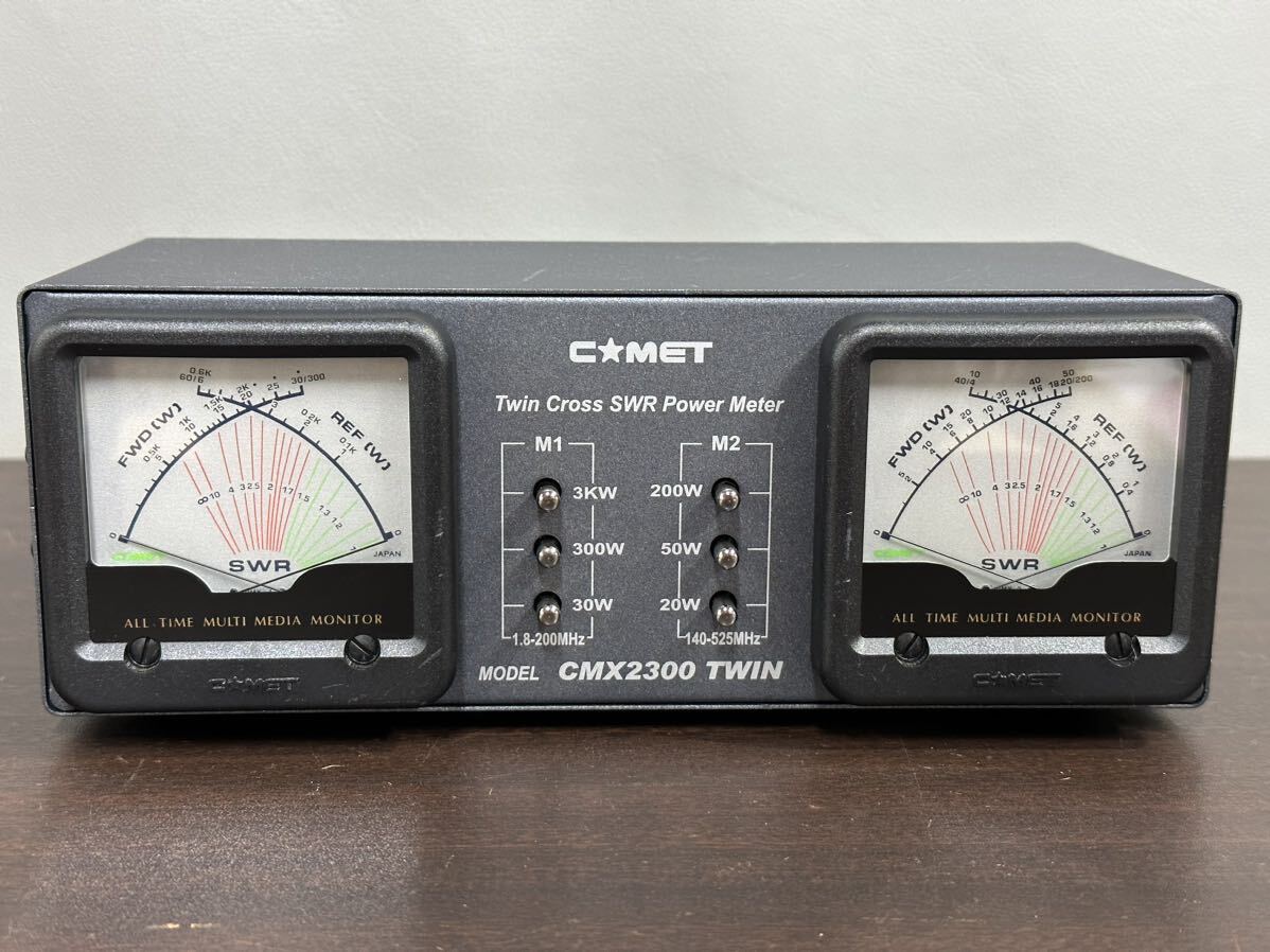 COMET コメット CMX2300 TWIN パワーメーター クロスメーター 通電確認済み 現状品_画像3