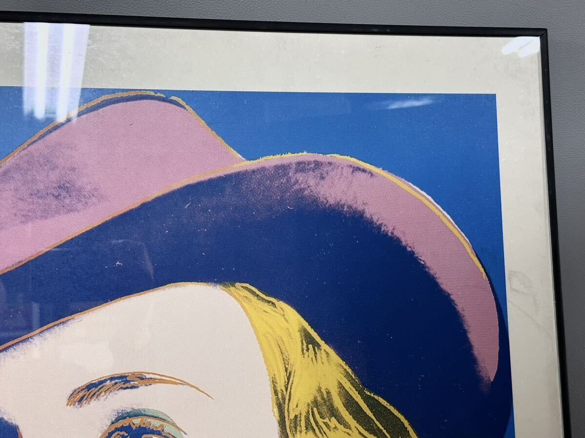 レア Andy Warhol アンディ・ウォーホル With Hal from the Ingrid Bergman 1983 アートポスター ヴィンテージ 約縦100cm×横70cmの画像5