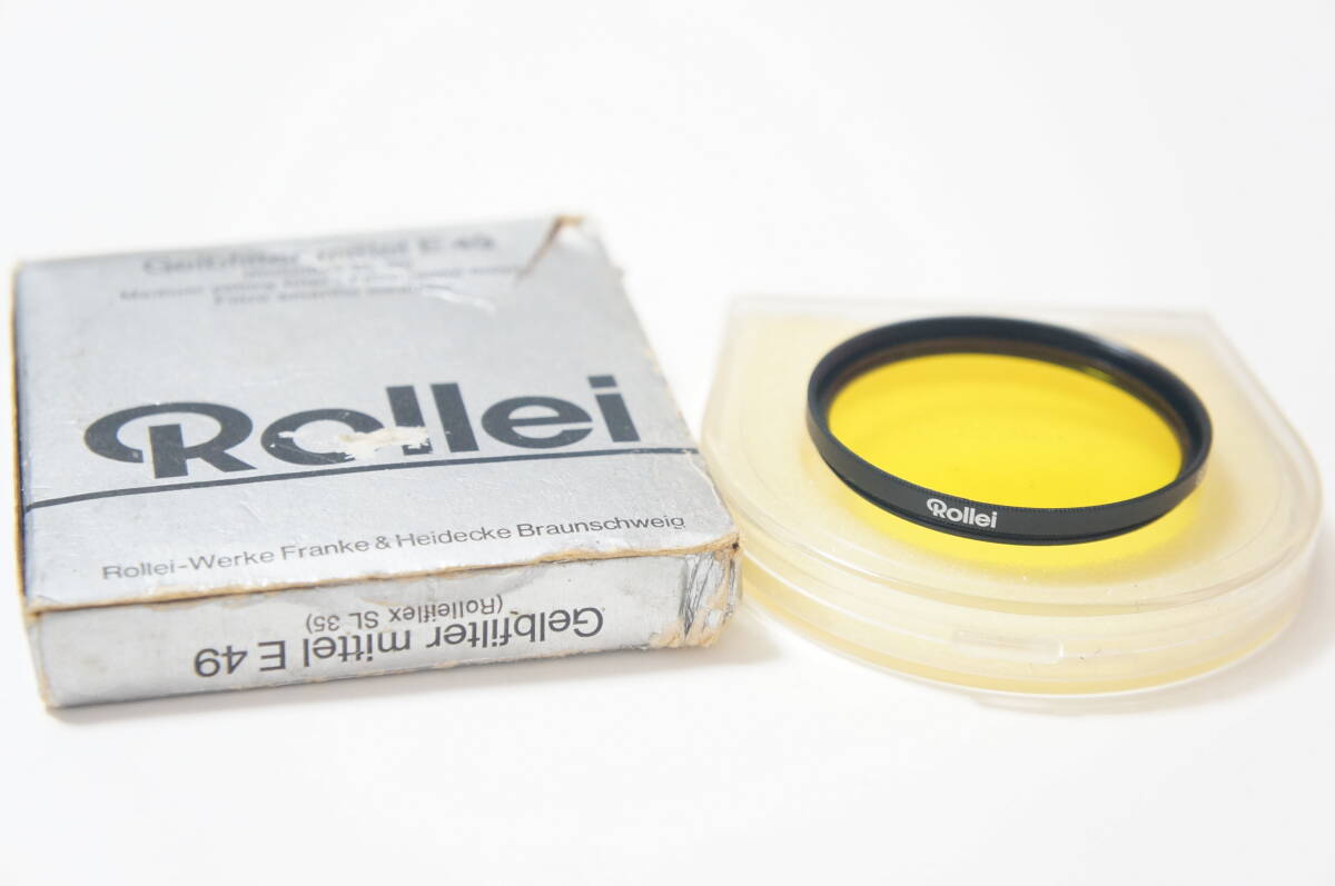 [49mm] Rollei / ローライ GELB-MITTEL Rolleiflex SL 35用カラーフィルター E49_画像1