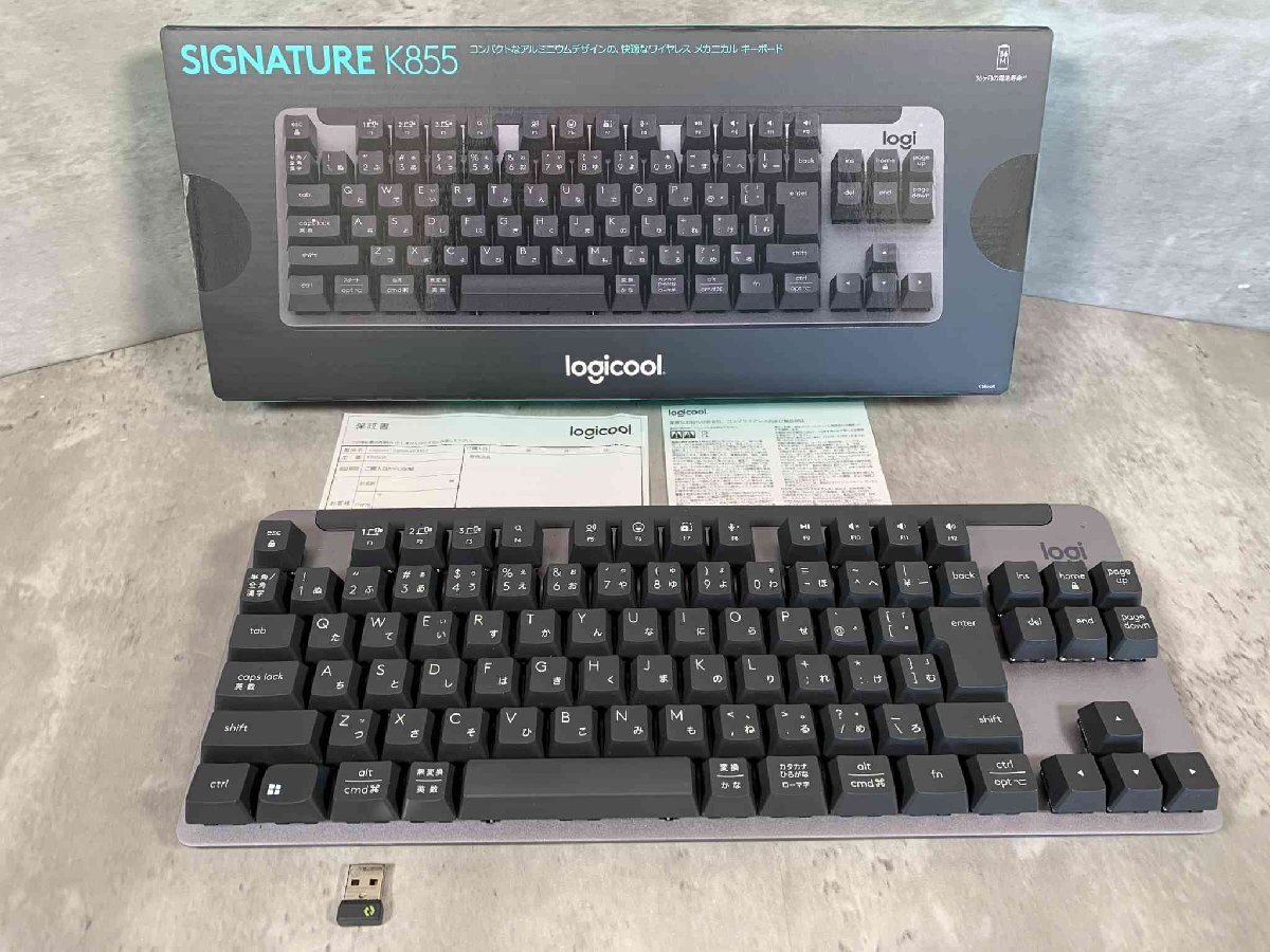 【美品】ロジクール Logicool ワイヤレスメカニカルキーボード SIGNATURE K855GR【送料無料】_画像1