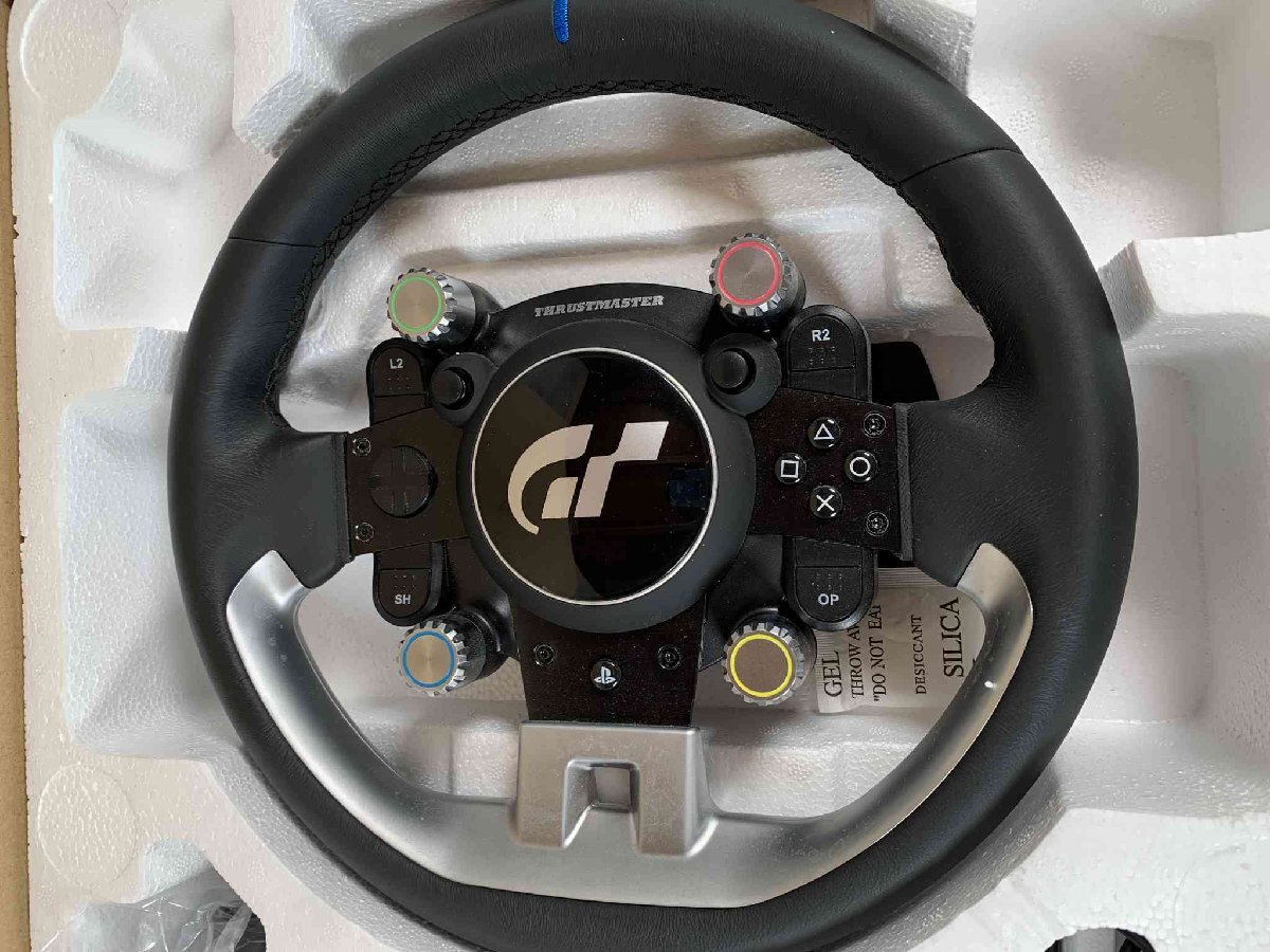 【美品】PlayStation Thrustmaster スラストマスター T-GT II ステアリングコントローラー ペダルセット ハンドルコントローラー　レーシン_画像3