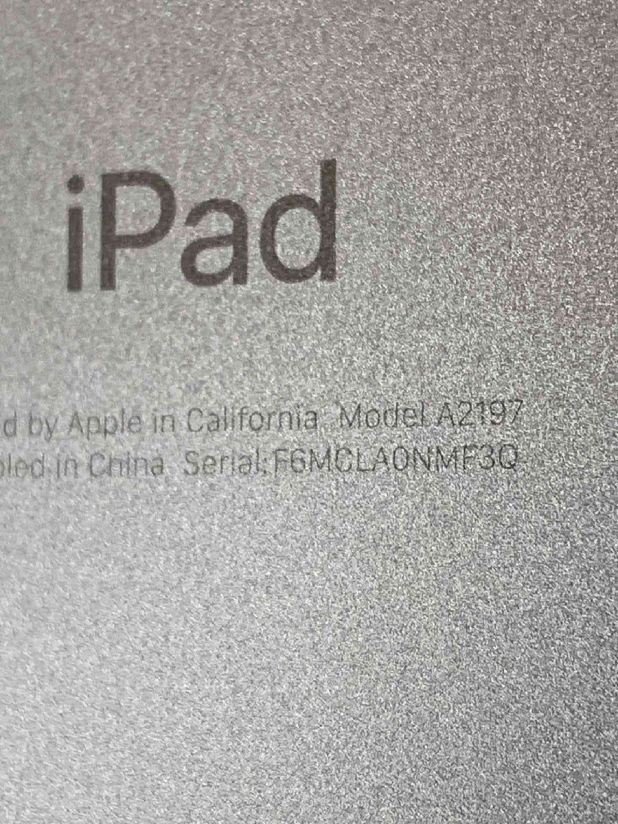 Apple iPad　第7世代　A2197 128GB Wi-Fi MW772LL/A 10.2インチ タブレット【送料無料】_画像6