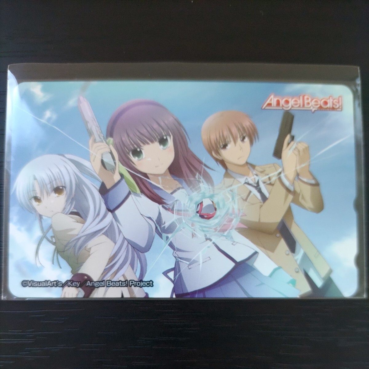 Angel Beats! telephone card E unused goods Angel Be tsuKey telephone card 