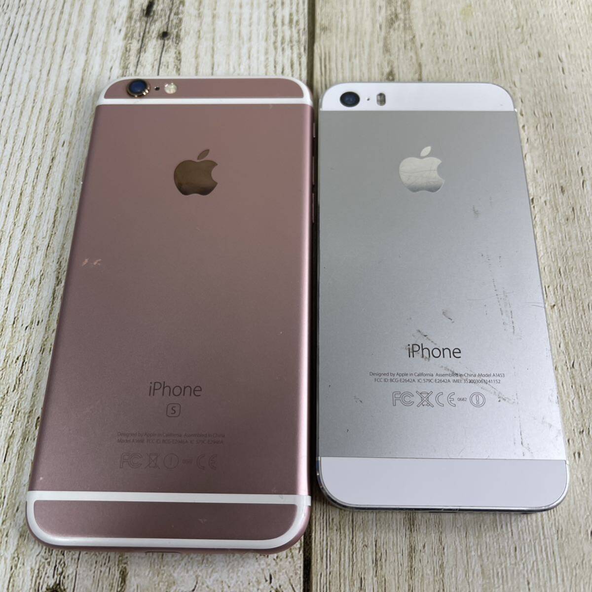 1円〜 Apple iPhone まとめ売り 現状品 iPhone 5s 16GB シルバー ME333J/A iPhone 6s 16GB ローズゴールド MKQM2J/A_画像3