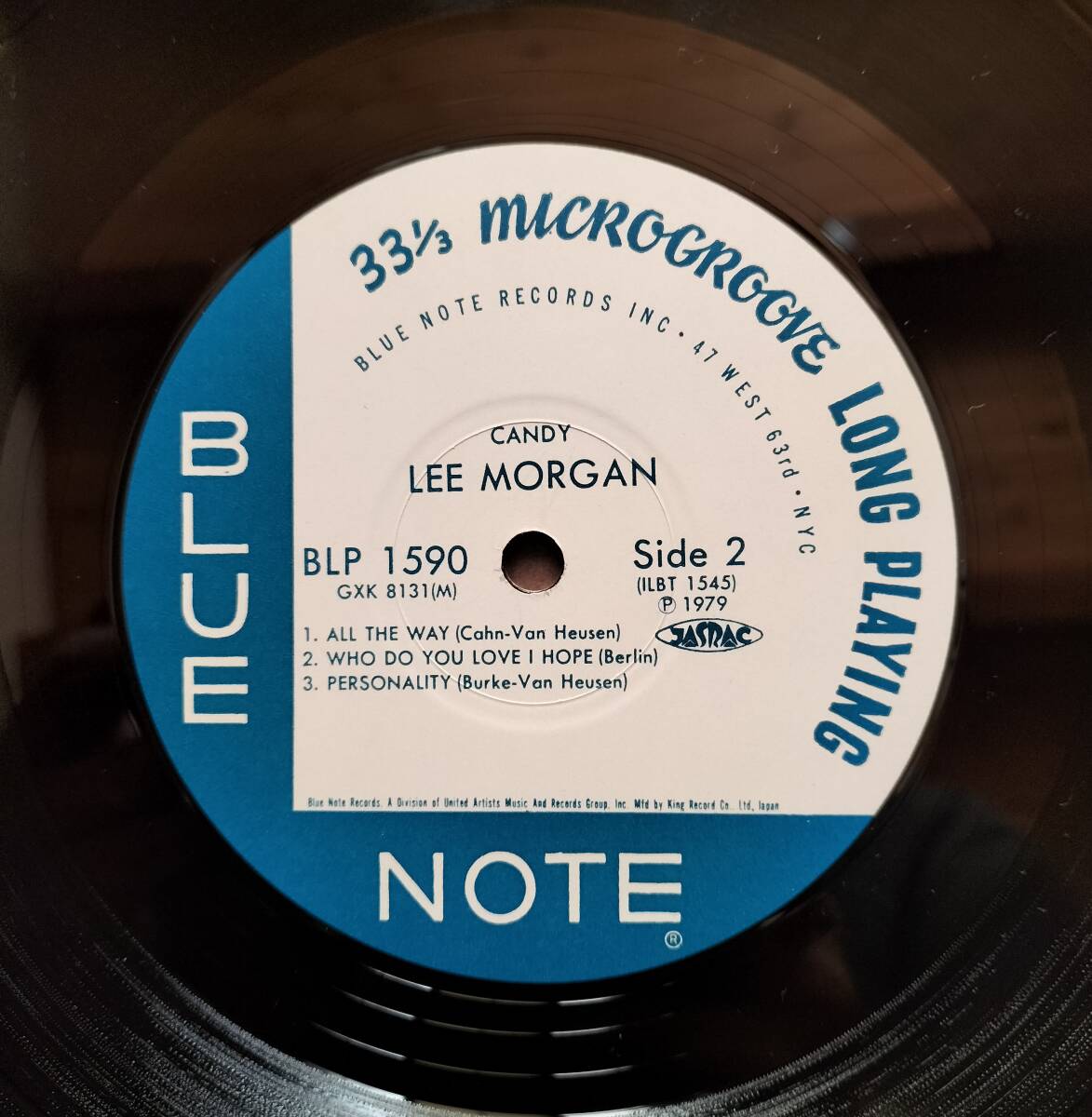 LP リー・モーガン Lee Morgan CANDY 1979年 国内盤【 美品 】_画像6