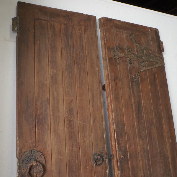 IZ77042F* Britain antique both opening wood door wooden . material fittings . material entranceway door bro can toDIY display lino beige .n equipment ornament modern 