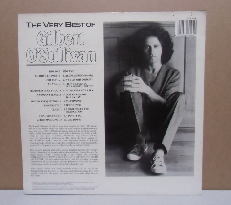 ギルバート・オサリバン / O'SULLIVAN, GILBERT　LP_画像6