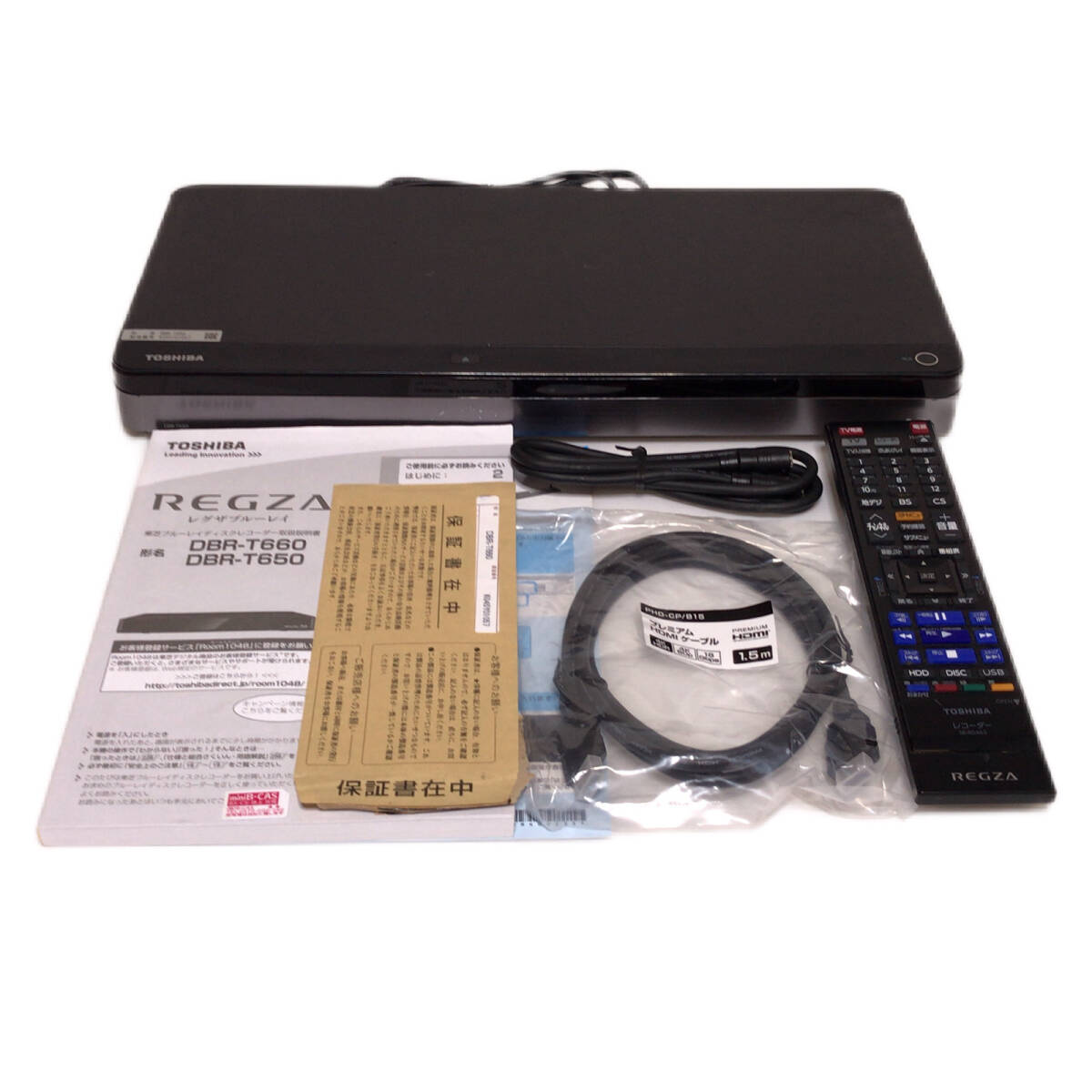東芝 2TB HDD内蔵 ブルーレイ3D対応ブルーレイレコーダー （USB HDD録画対応） REGZA DBR-T660の画像1