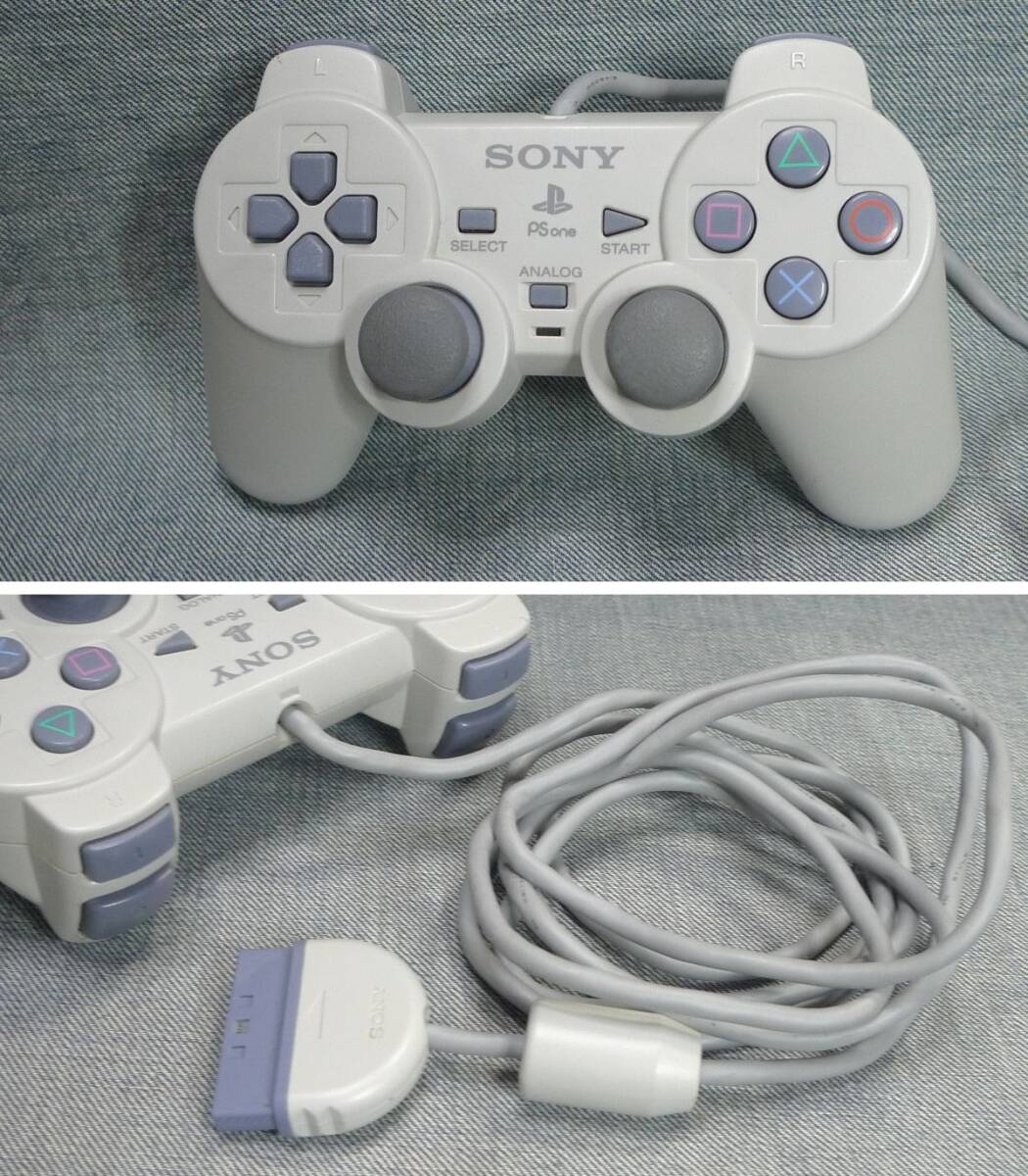 n3705▲【送料無料】PS One 本体 コントローラー＋REDANT モニター PS-568＋メモリーカード◇PlayStation プレイステーション_画像5