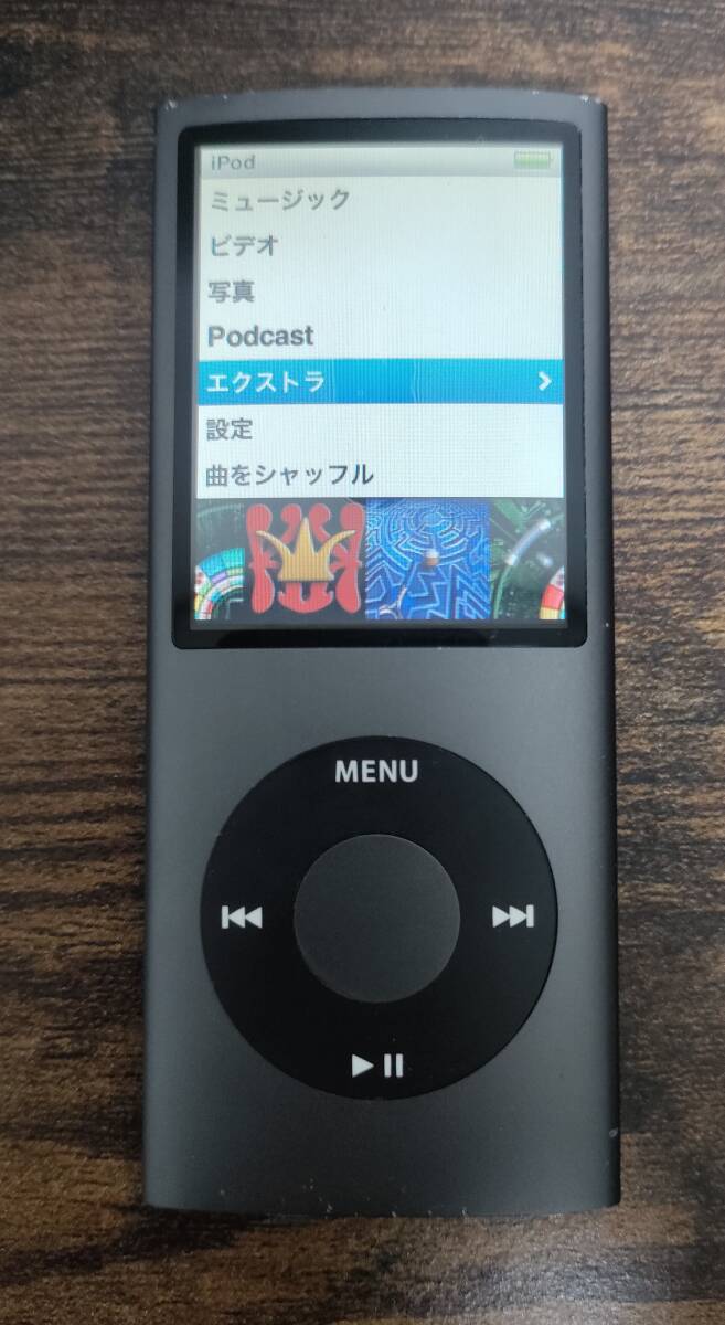 Apple ipod nano アイポッドナノ 第4世代 8G A1285 ブラック ケーブル付き_画像7