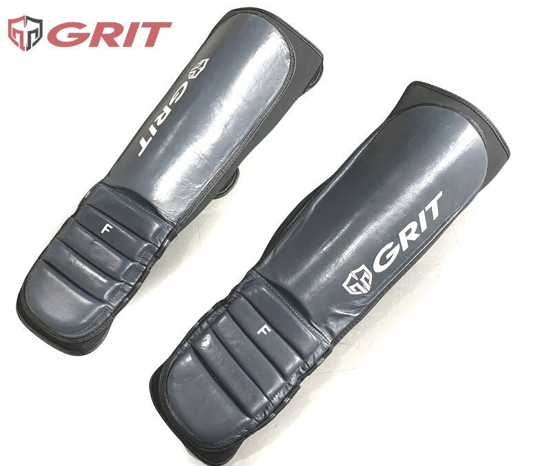 GRIT 2301 MMA SUPER FIT SHIN GUARD GRAY /総合格闘技 シンガード レガース 空手 脛あて