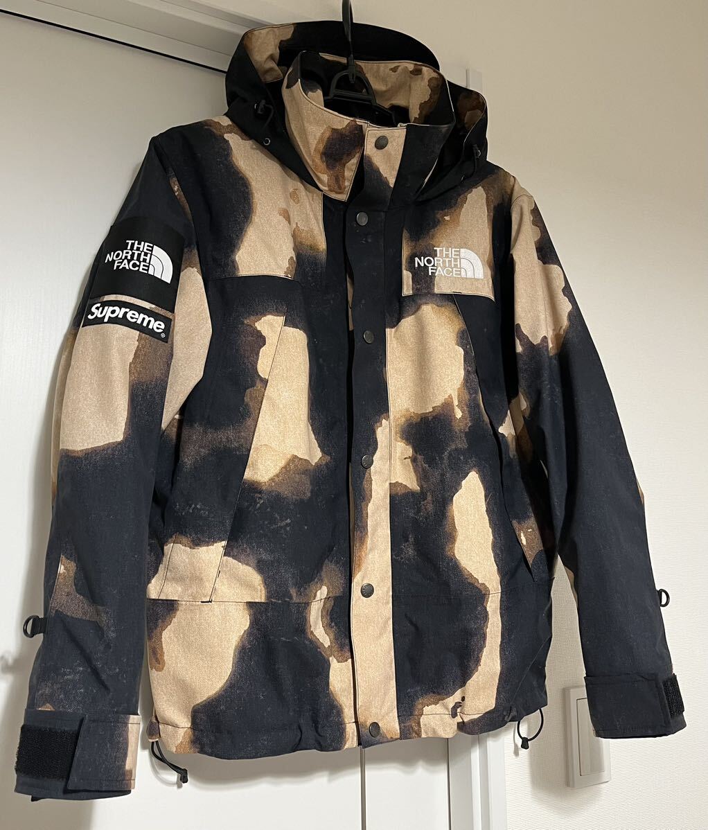 Supreme The North Face Bleached Denim Print Mountain Jacket シュプリーム ノースフェイス ブリーチド デニム マウンテン ジャケット_画像1