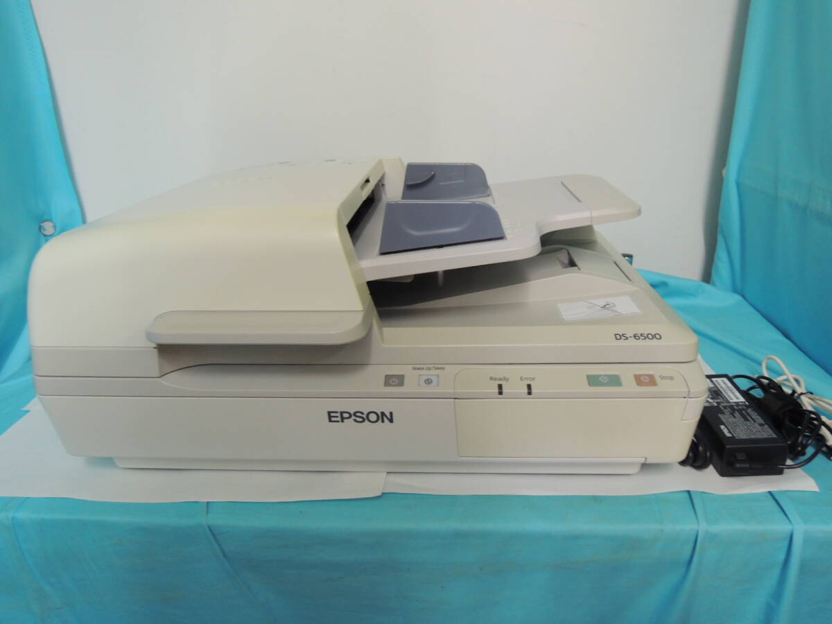 EPSON DS-6500 MODEL:J311B A4 document scanner ( Flat bed ) adaptor rating 2A(1A. check )#4