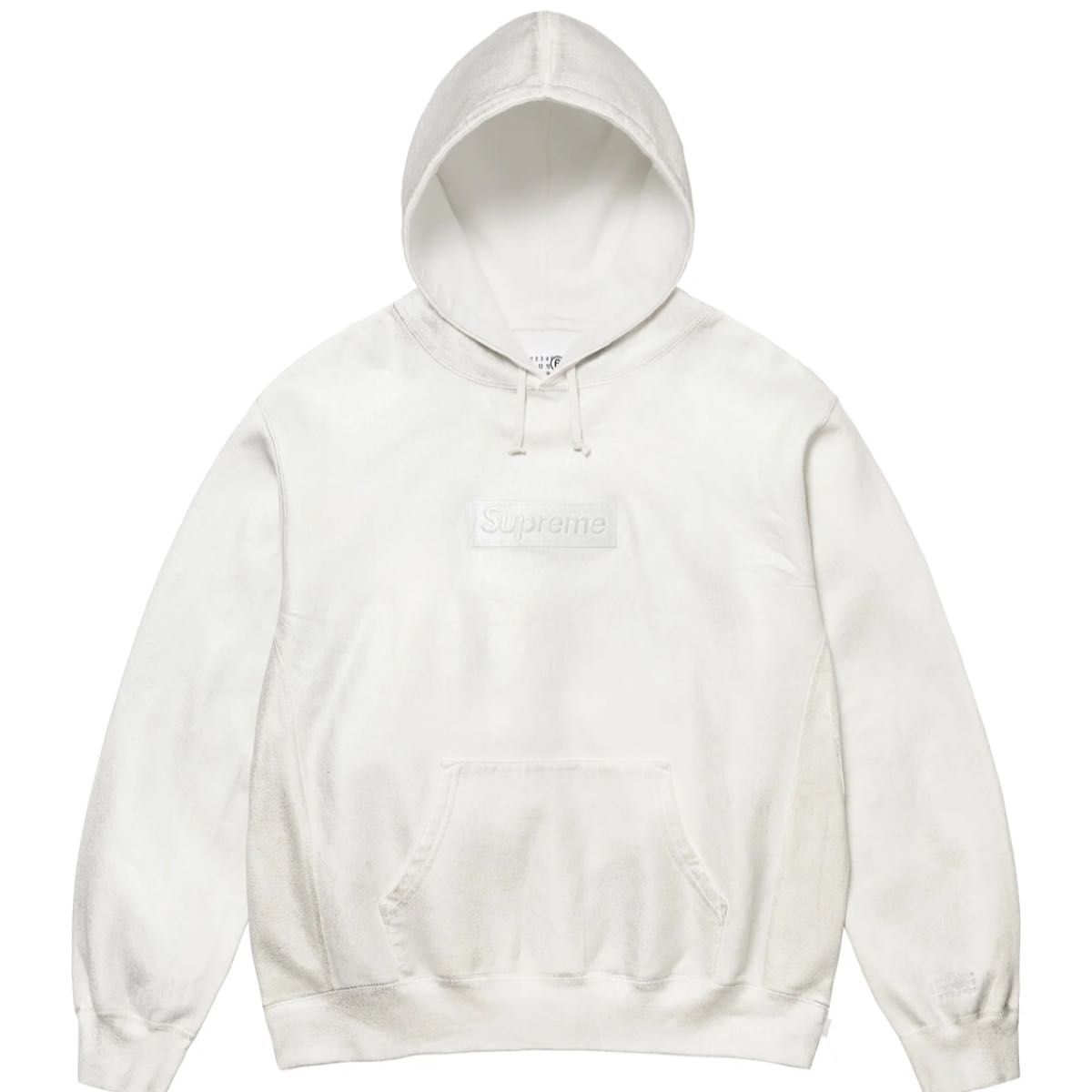 Supreme Margiela Foil Box Logo Sweatshirt ホワイト　L マルジェラ