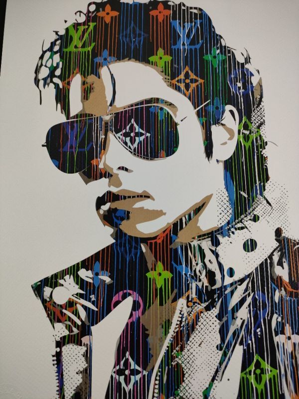 世界限定100枚 DEATH NYC アートポスター 30 マイケル・ジャクソン Michael Jackson ビリー・ジーン スリラー LV ポップアート_画像3