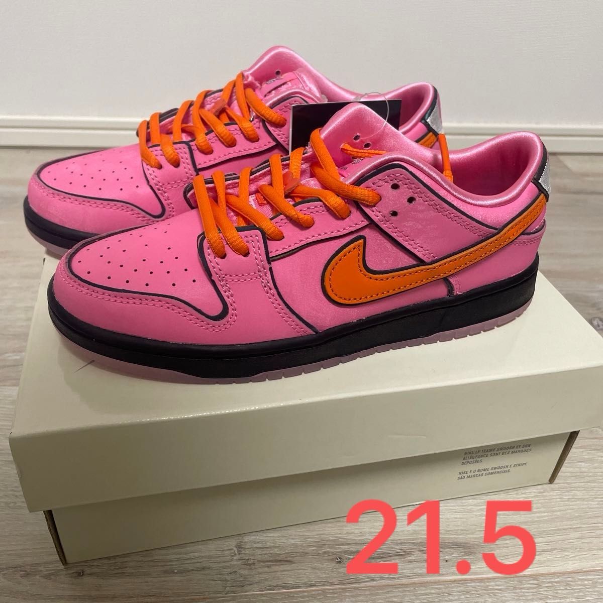 The Powerpuff Girls × Nike SB PS Dunk Low Pro QS "Blossom" 21.5