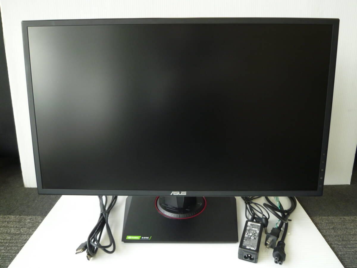 62318◆ASUS/エイスース ゲーミングモニター VG248QG 24インチ フルHD 0.5ms 165Hz G-sync ノングレア TN液晶 2021年製◆_画像1