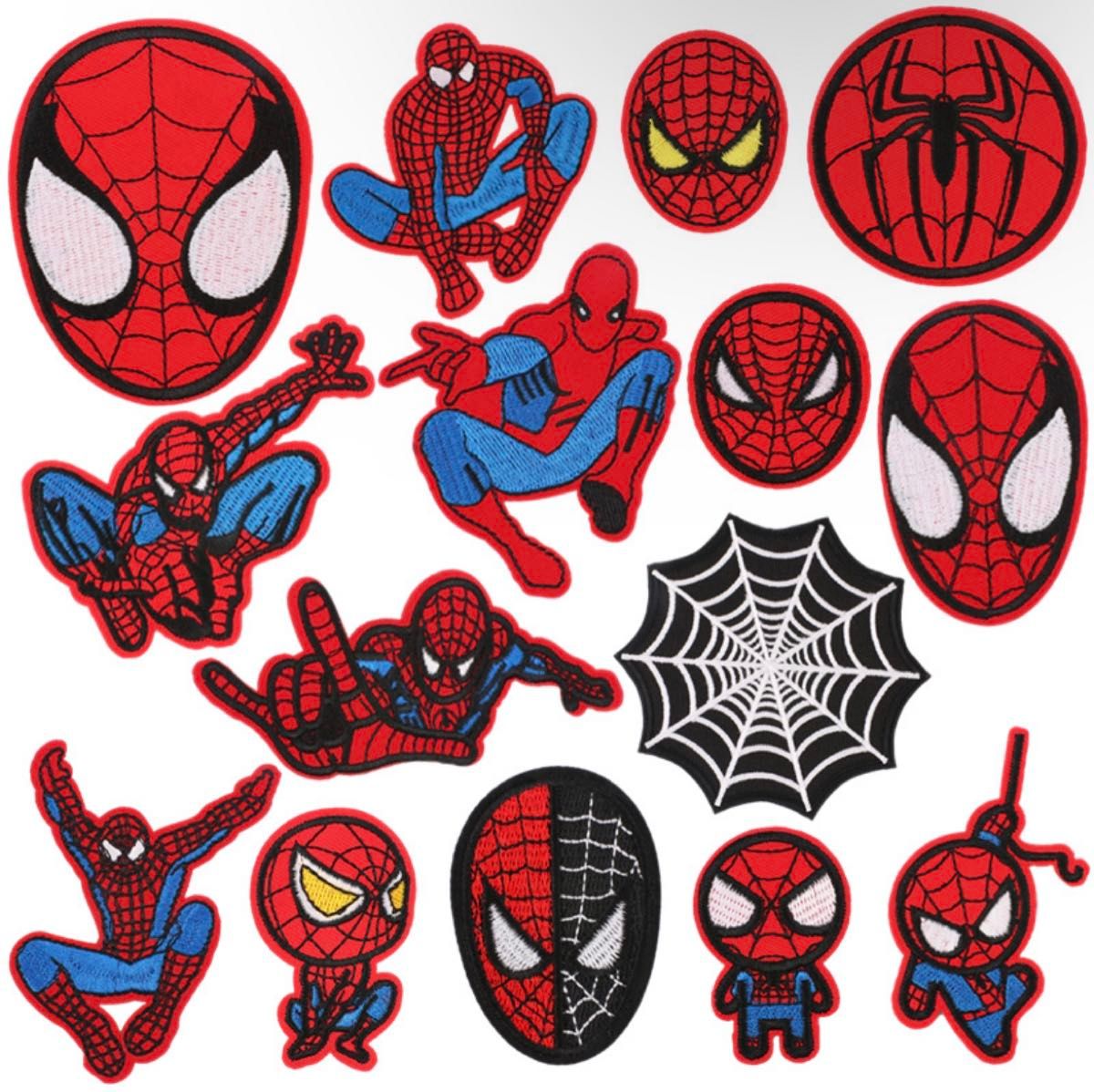 スパイダーマン アイロンワッペン 刺繍アイロンワッペン　セット