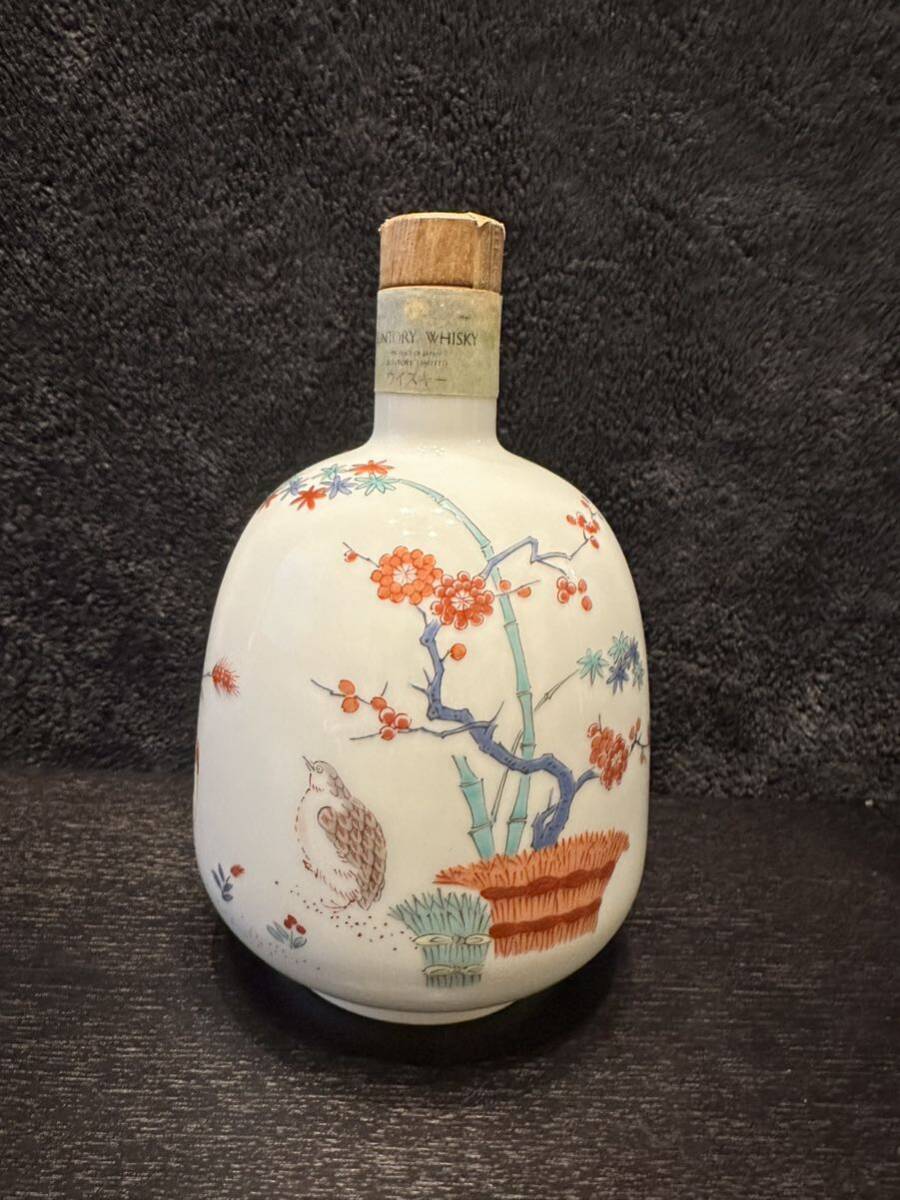 サントリーウイスキーエイジング 15年 有田焼ボトル 岩尾對山窯 未開栓　SUNTORY WHISKY 古酒