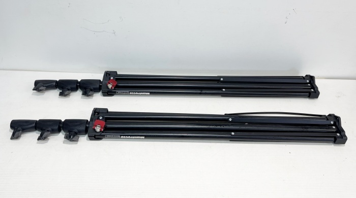 【MADE IN ITALY】２脚セット Manfrotto ライトスタンド アルミ コンパクトスタンド AC Jタイプ 1052JBACの画像5