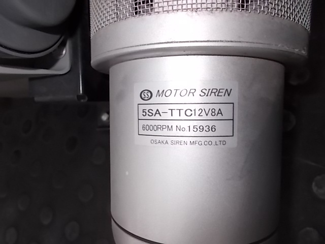 MOTOR SIREN  PATLITE  5SA-TTC12V84   SPS-50N  セット  中古の画像2