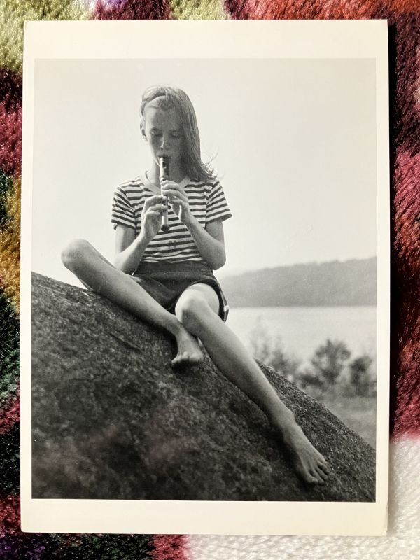 50年代 写真家バーバラモーガン かわいい子供ポートレイト 38///アンティークフォトフォリオニューヨークアート芸術美術誕生日挨拶の画像1