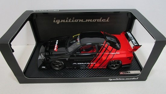 ■ ignition model 1/18 LB-ER34 Super Silhouette SKYLINE Black/Red イグニッションモデル ミニカーの画像2