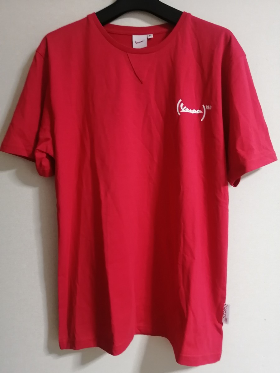 Vespa (RED) ベスパ ヴェスパ オフィシャル 企業 Tシャツ サイズ M_画像2