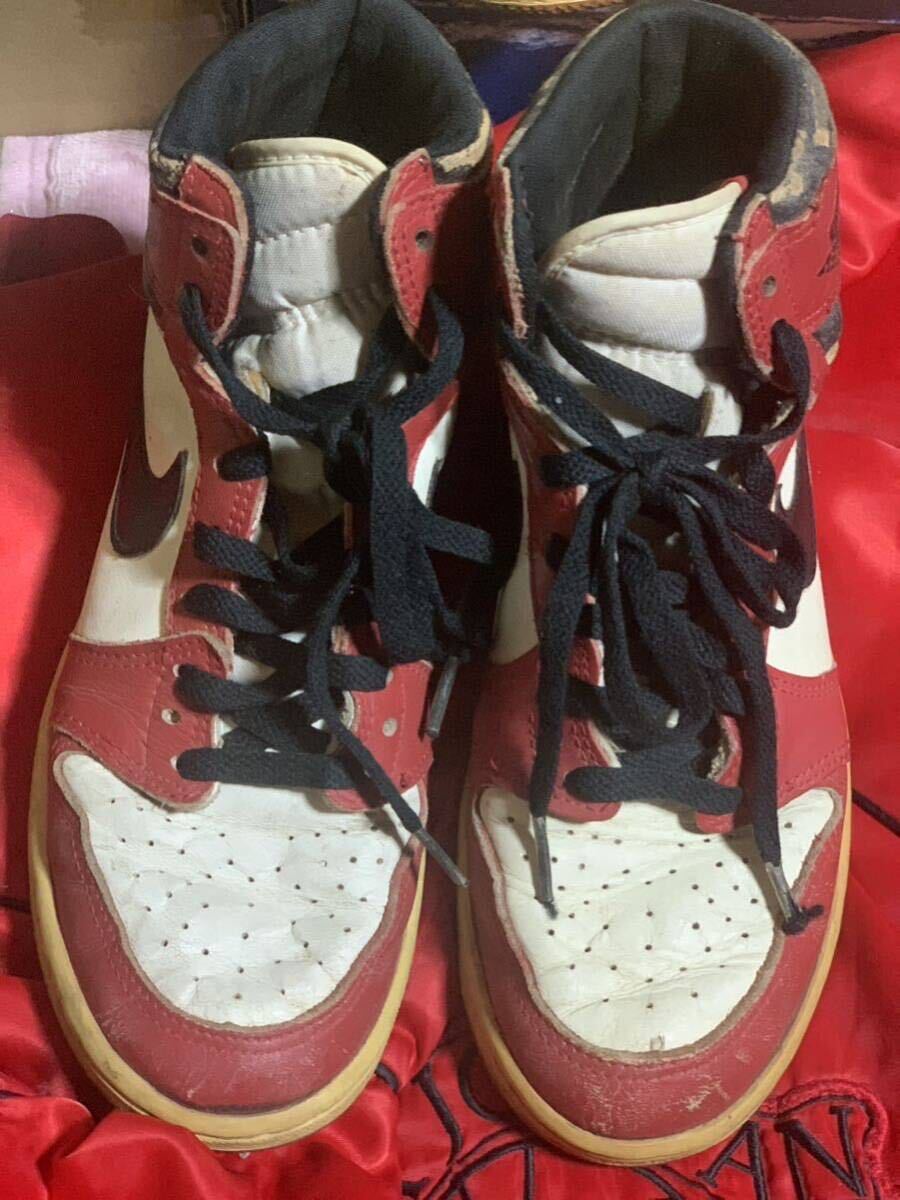 1985年韓国製 ナイキ・エアジョーダン1 シカゴ　US6.5 24.5cm オリジナル ヴィンテージ ビンテージNIKE AIR JORDAN1 ORIGINAL VINTAGE_画像1