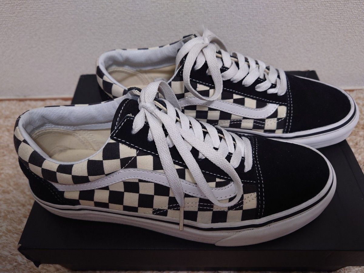 vans 　OLDSCHOOL オールドスクール　チェッカーフラッグスニーカー size26cm