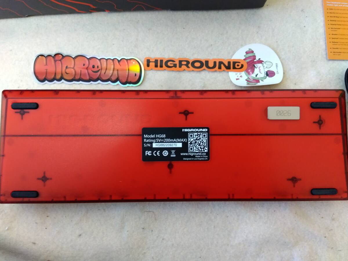 HIGROUND 100T Geostone HG68 ゲーミングキーボード FPS eスポーツ PC周辺機器 HY831_画像3