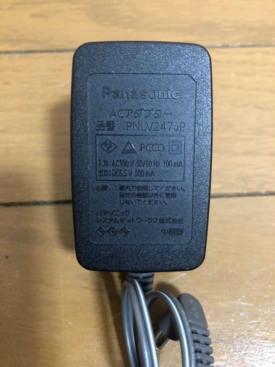 動作品☆Panasonic PNLV249JP 電話機用ACアダプター 5.5V 500mA_画像2