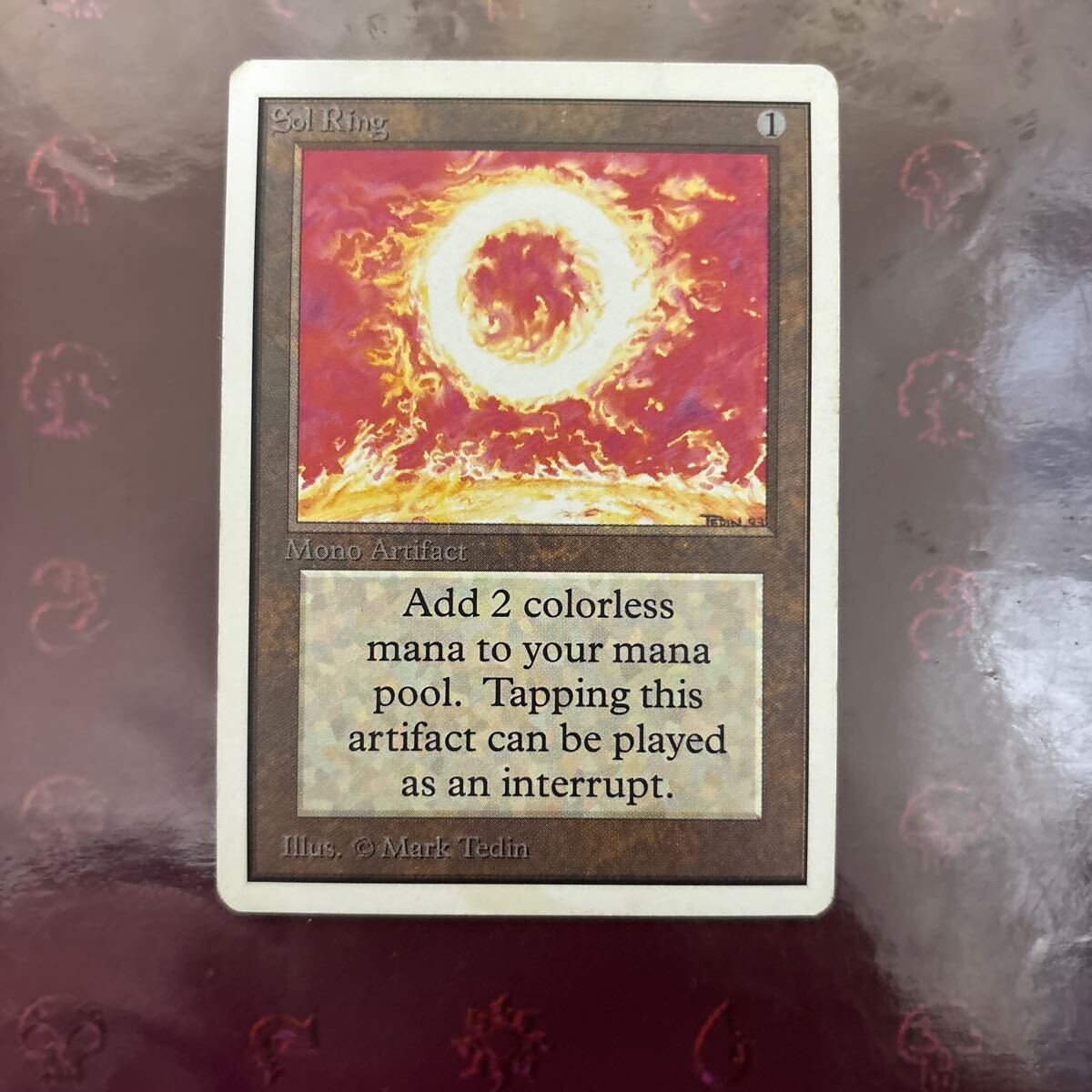 Sol Ring 太陽の指輪 英語 2ED アンリミテッドMTG _画像1