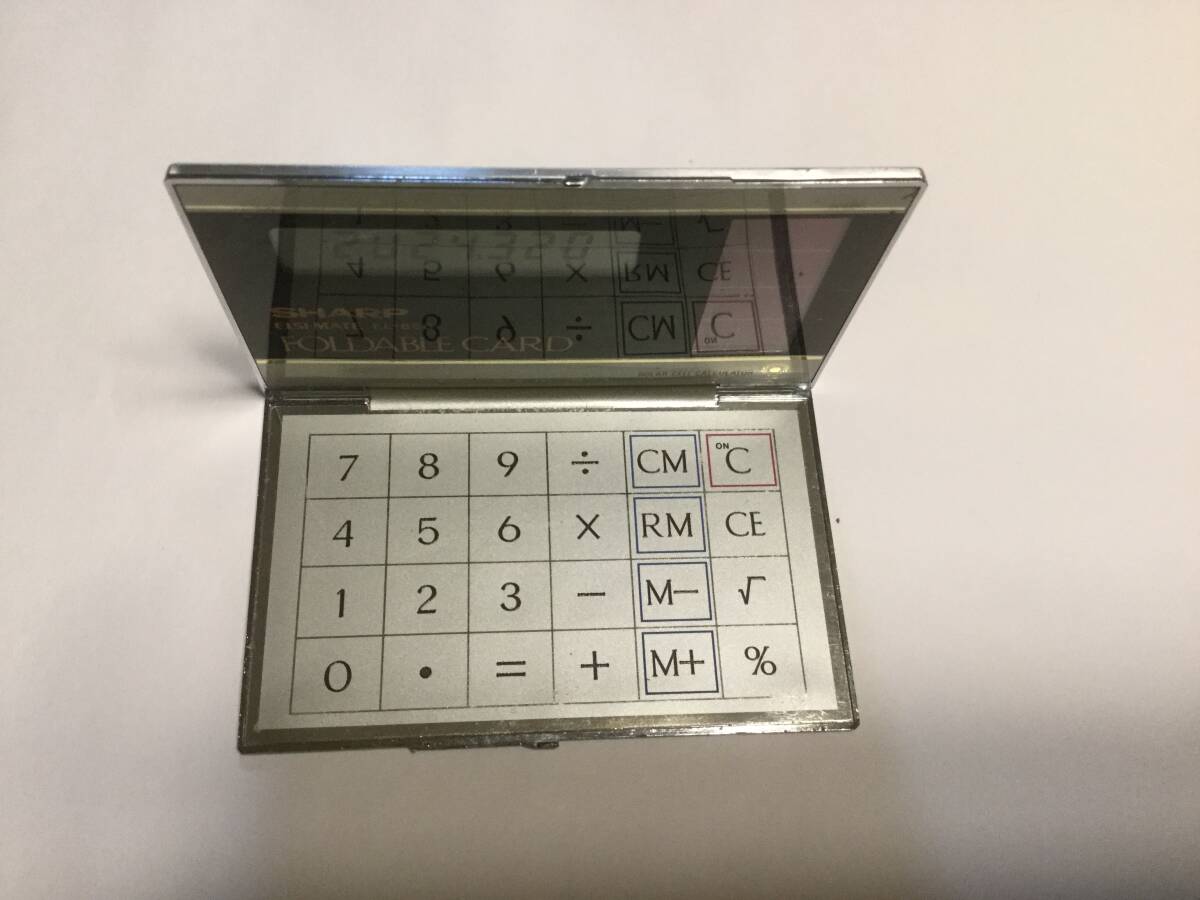  retro sharp folding solar calculator ELSI MATE EL-866