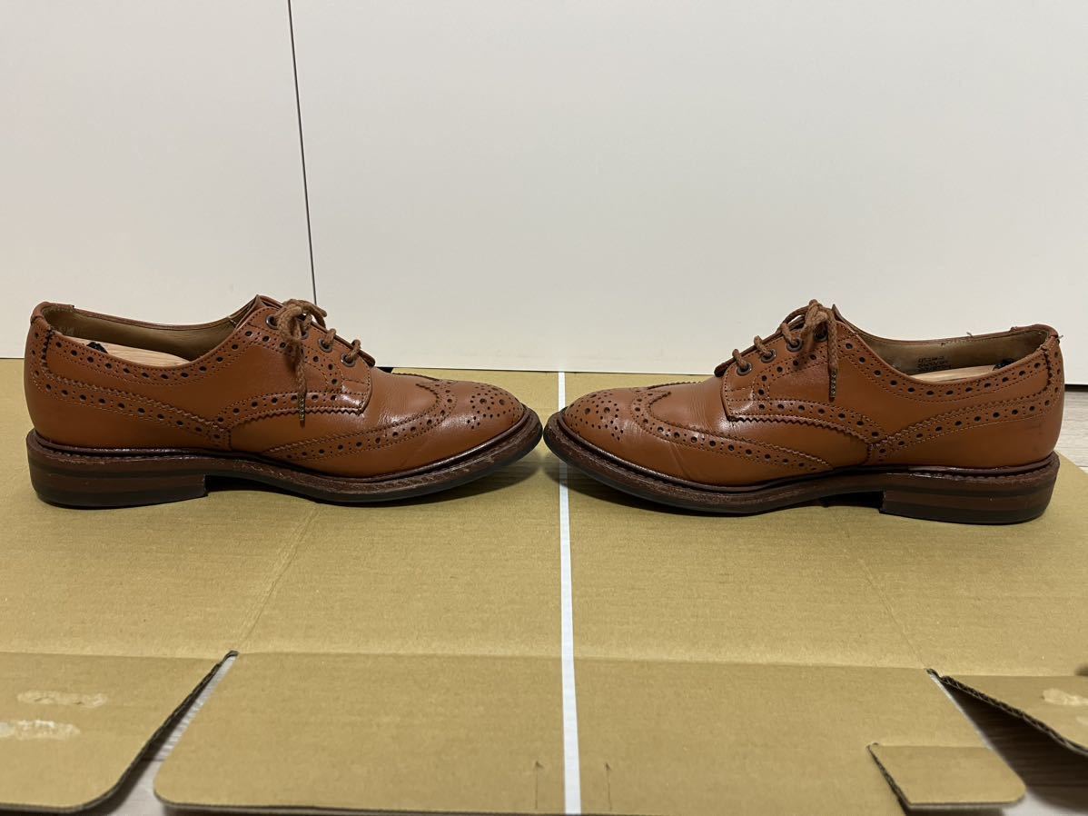 Tricker's トリッカーズ BURTON バートンウイングチップレザーシューズ UK8.5 fitting5 Cシェード_画像3