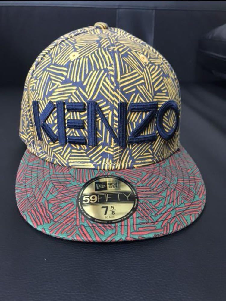 激レア 激安 ケンゾー newera kenzo 総柄 幾何学 アトミック ニューエラ キャップ KENZO 59FIFTY 帽子 PARIS 野球 ビンテージの画像1