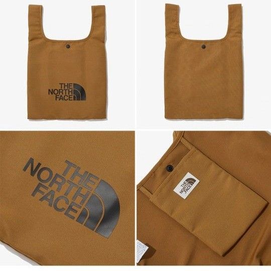 【THE NORTH FACE】トートバッグ　ミニロゴエコバッグ　LINDO SHOPPER　〈キャメル〉新品