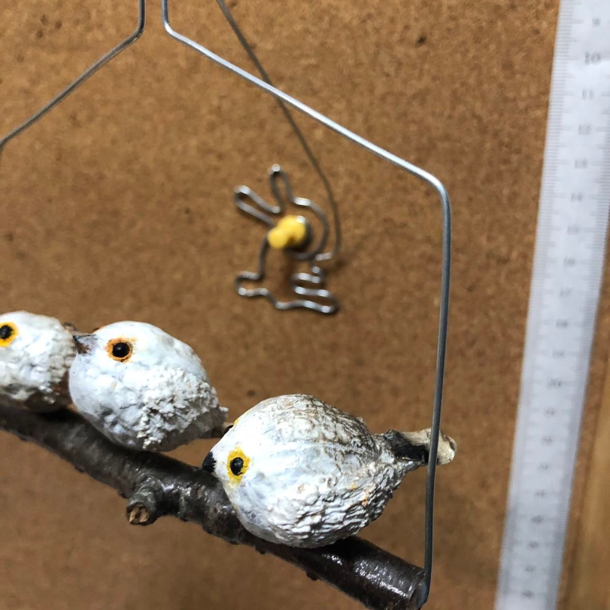 壁掛けモビールa(森の仲間たち)胡桃の鳥